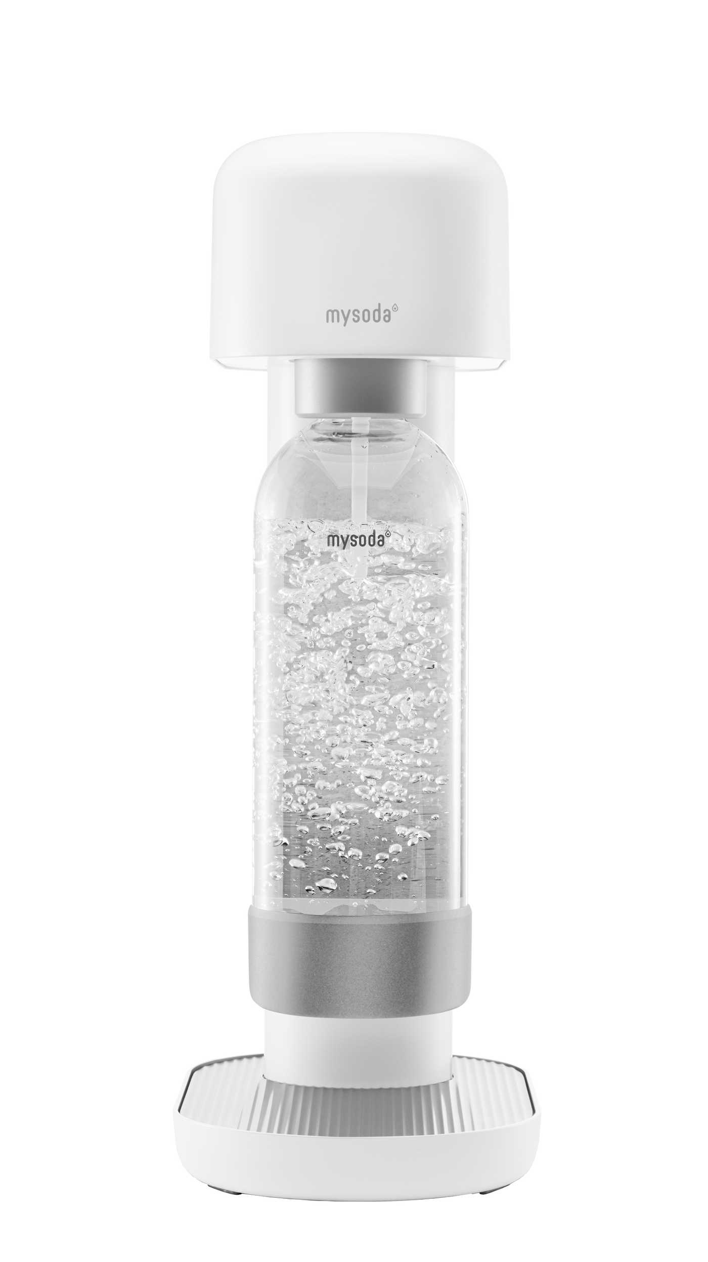 White Mysoda Ruby sparkling water maker viewed from the front