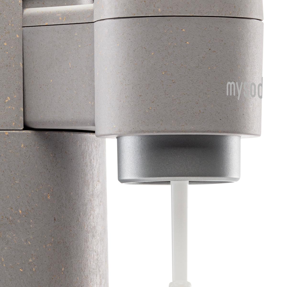 A close-up of dove Mysoda Toby sparkling water maker